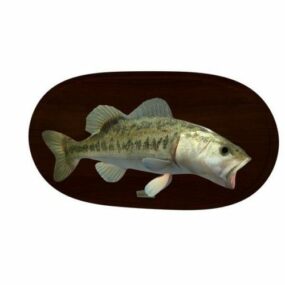 Vandbas fisk 3d-model