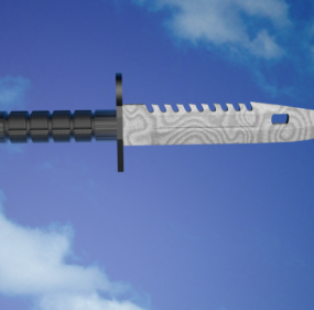 Modelo 3d de faca de baioneta