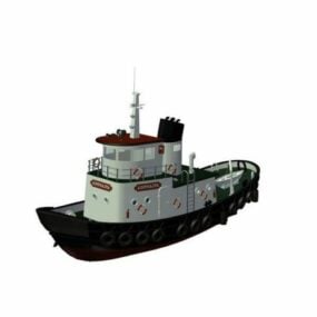 نموذج قارب الصيد الصيني ثلاثي الأبعاد