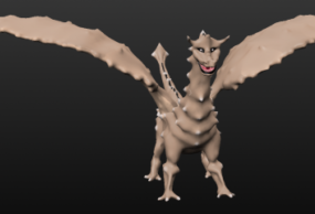 Model 3d Bone Dragon Monster