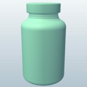 Bottle Pills 3d model