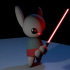 Bunny With Lightsaber