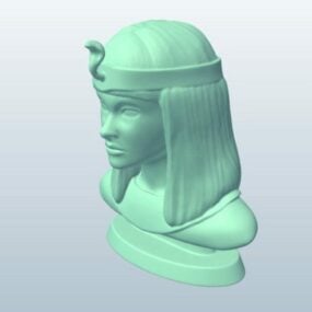 3D model poprsí Kleopatry