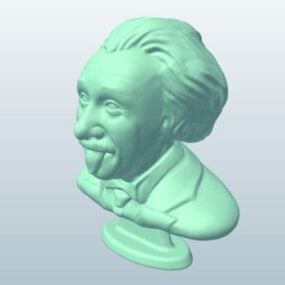 Múnla Einstein Bust 3D saor in aisce