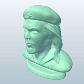3D model poprsí Che Guevary