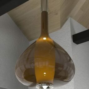 3д модель потолочного светильника "Стеклянная ваза"