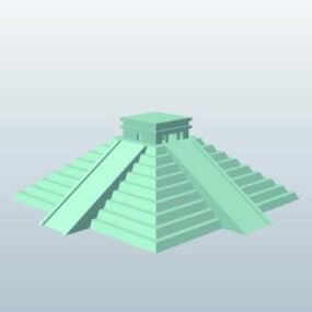 Model 3d Bangunan Piramid Purba