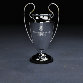 Football C1 Trophy 3d model