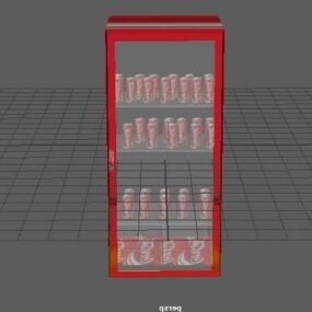 Modello 3d del frigorifero per bibite