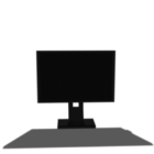 Computadora LCD pequeña negra