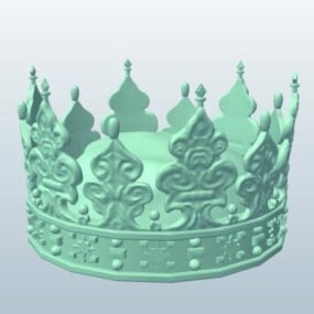 Modelo 3d simples da coroa do rei