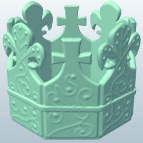 نموذج التاج الملك أوتوكاري ثلاثي الأبعاد