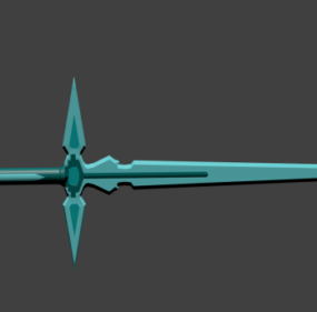 Modello 3d di progettazione del gioco della spada elfica