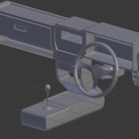 Auto-Controller-Armaturenbrett 3D-Modell