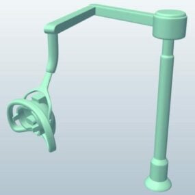 Lámpara de dentista brazo robot modelo 3d