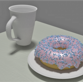 Donuts Sprinkles 3d-modell