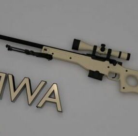 דגם 3D משופר של Awp Gun
