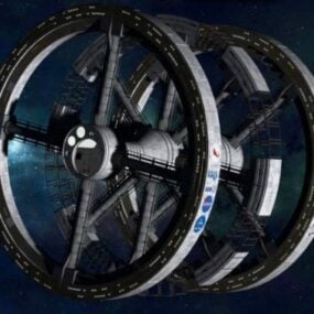 Tardis Station Spacecaft דגם תלת מימד