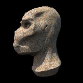 Abstrakt Skull Sculpt 3d-modell