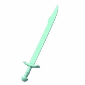 剑弯刀3d模型