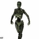 여성 드로이드 로봇