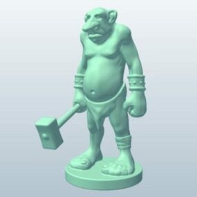 ウォーハンマー彫刻キャラクター3Dモデル