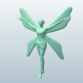 Figurine Of Fairy Angle 3d model