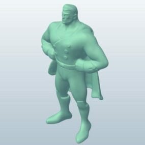 Superhelden-Kapitän 3D-Modell