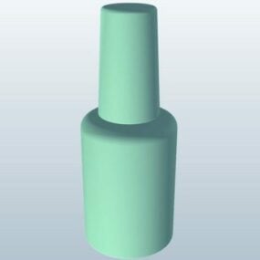 Botella de pintura para uñas modelo 3d