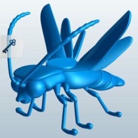 3д модель насекомого-светлячка
