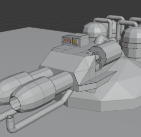نموذج سلاح قاذف اللهب ثلاثي الأبعاد