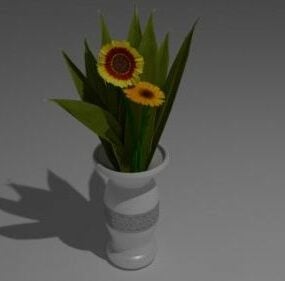 Home Flower In Pot 3d model
