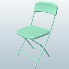 Πτυσσόμενη καρέκλα Απλό τρισδιάστατο μοντέλο