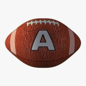 American Football Ball 3d model