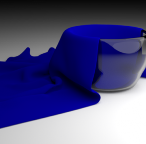 Glasgewebedekoration 3D-Modell