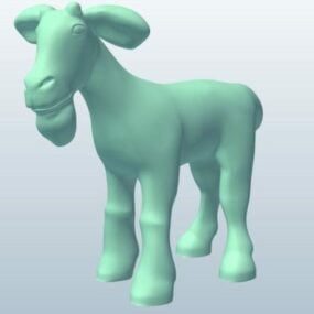 G.O.A.T. Lowpoly Tierisches 3D-Modell