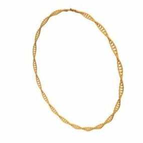 Gold Twisted Bracelet 3d model