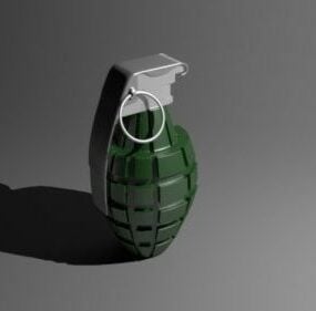 Model 3D Realistis Grenade