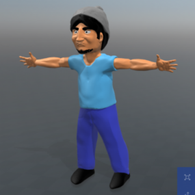 Johnny Utah Man Character 3d model