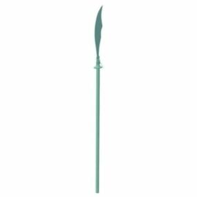 3д модель китайского длинного меча Гуань Дао