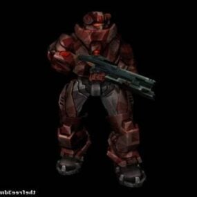Heavy Mech Robot Warrior 3d model
