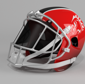 American Sport Helmet 3d model