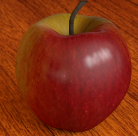 Realistic Apple 3d model