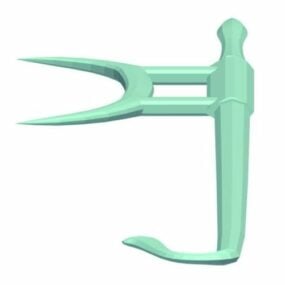 Hook Sword Fu-tao דגם נשק סיני תלת מימד