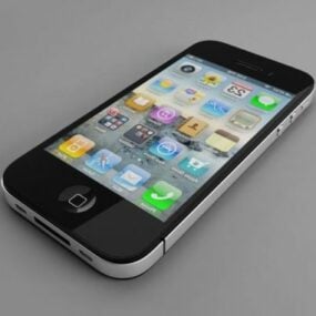 Mẫu iPhone 5 màu xám không gian 3d