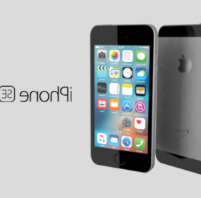 Iphone Se Phone 3d-modell