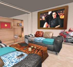 Apartment Interior Scene 3d model