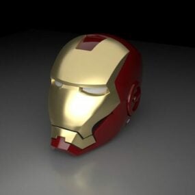 Model 3d Helm Emas Iron Man
