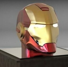 Cabeza de casco de Iron Man modelo 3d