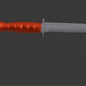 Us Marine Ka-bar Knife 3d model